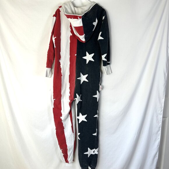 OnePiece Jump in Jumpsuit Coverall American Flag Men's M (spots) - Picture 4 of 6
